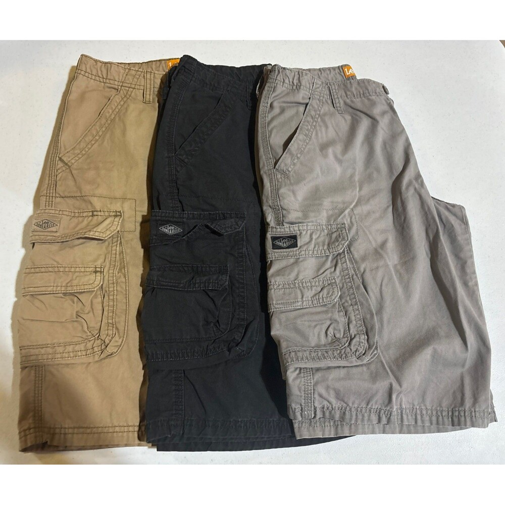 Lee Dungarees Shorts Boys Size 16 Regular Lot of 3 cargo adjustable waist